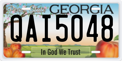 GA license plate QAI5048