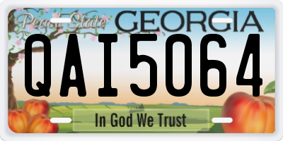GA license plate QAI5064