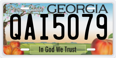 GA license plate QAI5079