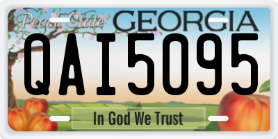 GA license plate QAI5095