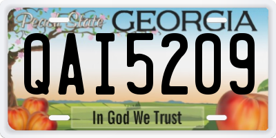 GA license plate QAI5209