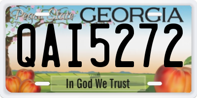 GA license plate QAI5272