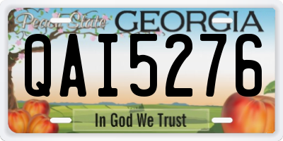 GA license plate QAI5276