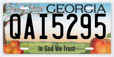GA license plate QAI5295