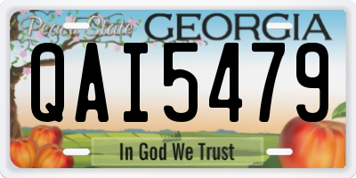 GA license plate QAI5479