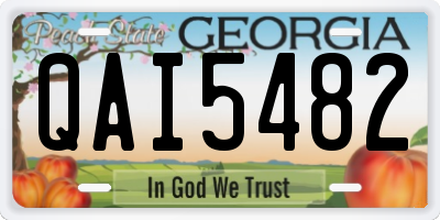 GA license plate QAI5482