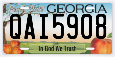 GA license plate QAI5908