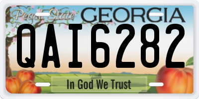 GA license plate QAI6282