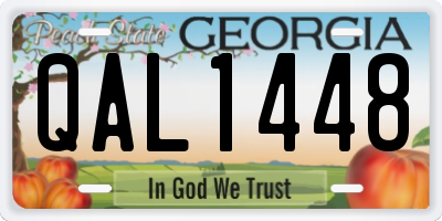 GA license plate QAL1448