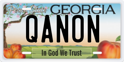 GA license plate QANON