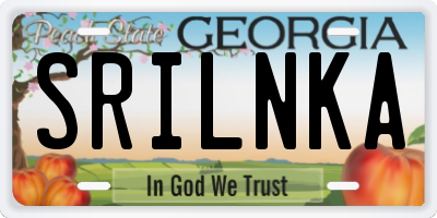 GA license plate SRILNKA