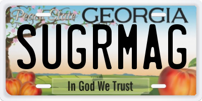 GA license plate SUGRMAG