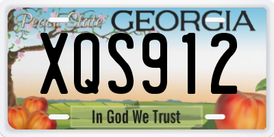 GA license plate XQS912