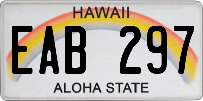 HI license plate EAB297