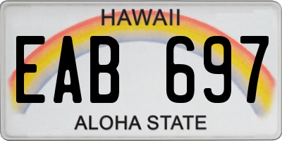 HI license plate EAB697