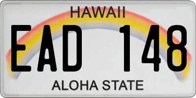 HI license plate EAD148