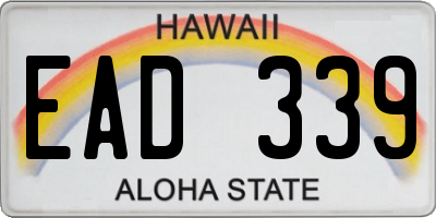 HI license plate EAD339