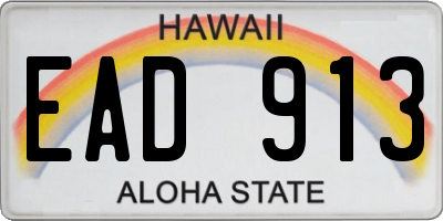 HI license plate EAD913