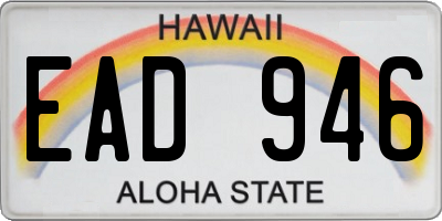 HI license plate EAD946