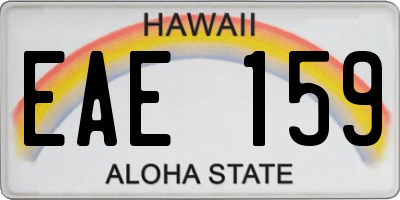 HI license plate EAE159