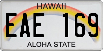 HI license plate EAE169