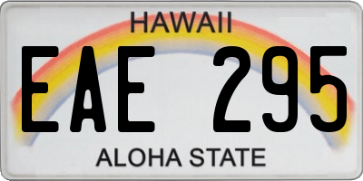 HI license plate EAE295