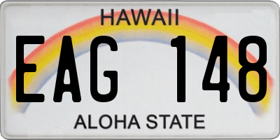 HI license plate EAG148