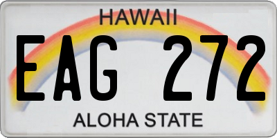 HI license plate EAG272