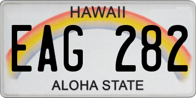 HI license plate EAG282