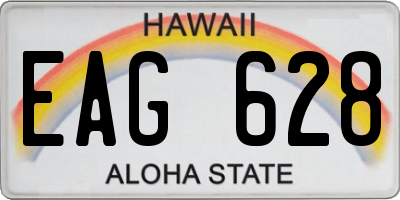 HI license plate EAG628