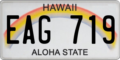 HI license plate EAG719