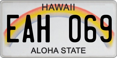 HI license plate EAH069