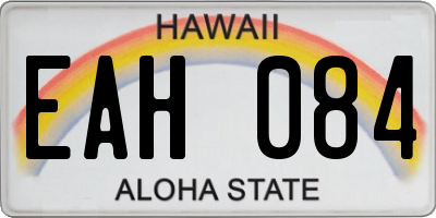 HI license plate EAH084