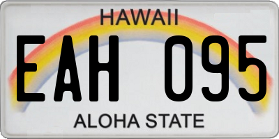 HI license plate EAH095