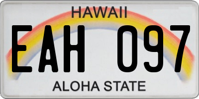 HI license plate EAH097