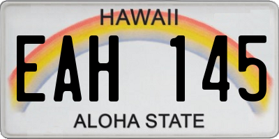 HI license plate EAH145