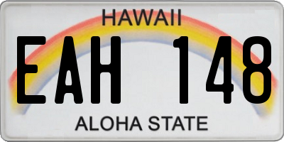 HI license plate EAH148