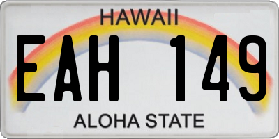 HI license plate EAH149