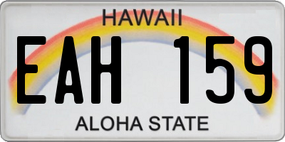 HI license plate EAH159