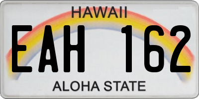 HI license plate EAH162