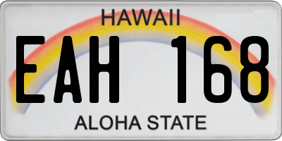 HI license plate EAH168