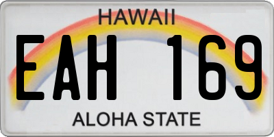 HI license plate EAH169