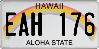 HI license plate EAH176