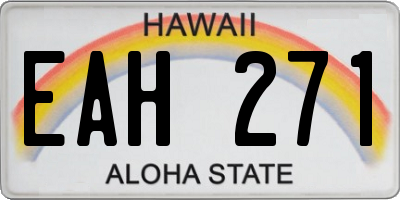 HI license plate EAH271