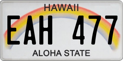HI license plate EAH477