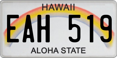 HI license plate EAH519