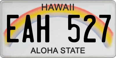 HI license plate EAH527