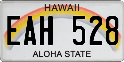 HI license plate EAH528