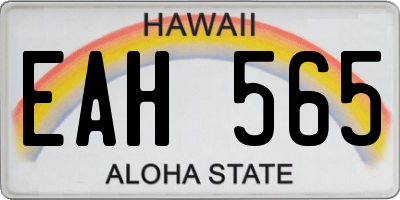 HI license plate EAH565