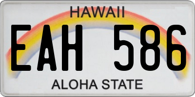 HI license plate EAH586